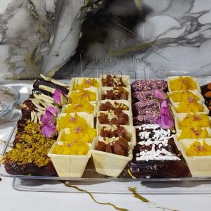 سینی میکس خرما و تارت ترحلوا treats با چیدمان لوکس و مجلسی